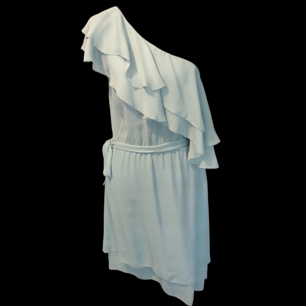 Sanctuary Clothing Sz Small Light Mint Green One Shoulder style Summer Dress